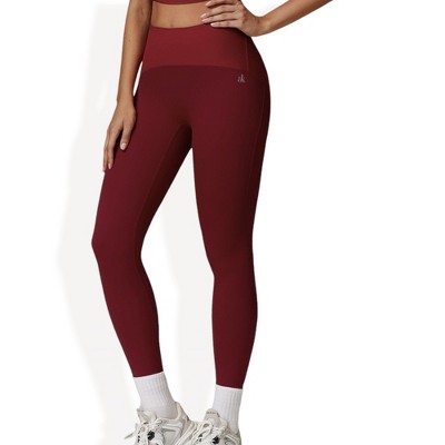 Anna-Kaci Active Women's High Waist Full Length Leggings with Ribbed Waistband