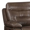 42" Aashi Gel Match Power Motion Recliner Brown Leather - Acme Furniture: Upholstered, Metal Frame, 60 Day Warranty - 2 of 4