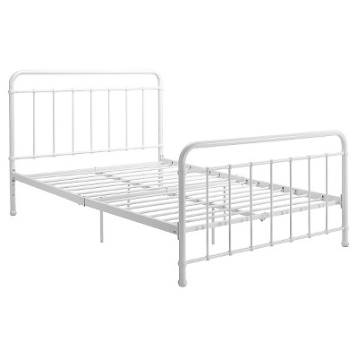 target black metal bed