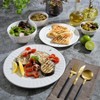 Gibson Home Gracious Dining Gourmet Expressions 40-Piece Embossed Porcelain Dinnerware Set - 2 of 4