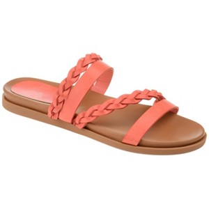 Journee Women's Colette Medium and Wide Width Flat Sandals - 1 of 4