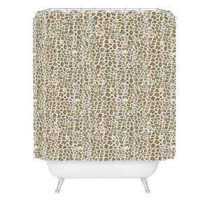 Holli Zollinger Leopard Gold Shower Curtain Brown - Deny Designs - 1 of 4