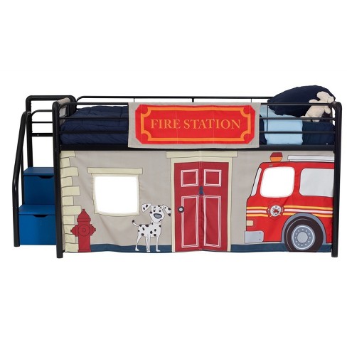 Twin Fire Department Bunk Bed Curtain Set Dorel Home Products