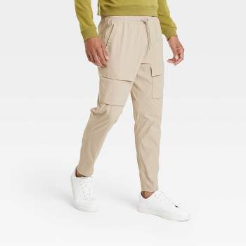 Khaki Textured All Weather Essential Stretch Pants