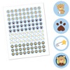 Big Dot of Happiness Baby Boy Teddy Bear - Baby Shower or Birthday Party Round Candy Sticker Favors - Labels Fits Chocolate Candy (1 sheet of 108) - 2 of 4