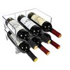 MPM Bottle Storage Rack, 2 Tier Clear Water Bottle Organizer for Cabinet, Stackable Plastic Racks - 4 of 4