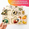Wooden Puzzles for - 6 Pegged Animal Fruit Learning Toy Fo - 4 of 4
