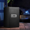 VEVOR Single Door 4.0 cu.ft Safe Box with Key Lock & Password, Safe Lock Box with Fireproof Bag, Key Rack, 2 Shelves, and 1 Cabinet, Black - 2 of 4
