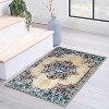 Distressed Medallion Traditional Border Indoor Area Rug or Runner Rug by Blue Nile Mills - image 2 of 4