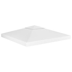 VidaXL 2-Tier Gazebo Top Cover 1 oz/ftÂ² 9.8'x9.8' White - 1 of 4