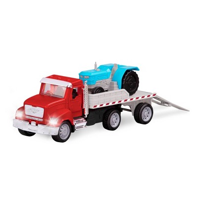 DRIVEN &#8211; Toy Flatbed Truck with Tractor &#8211; Micro Series