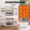 Kitchen Pantry Storage Cabinet with Drawer, 2 Cabinets & 6 Door Shelves, Adjustable Freestanding Cupboard for Kitchen, Dining Room - 2 of 4