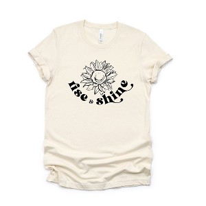 Simply Sage Market Women's Rise and Shine Wildflower Short Sleeve Graphic Tee - 1 of 4