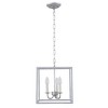 Elegant Lighting Eclipse 3 light Vintage Silver pendant - 3 of 4