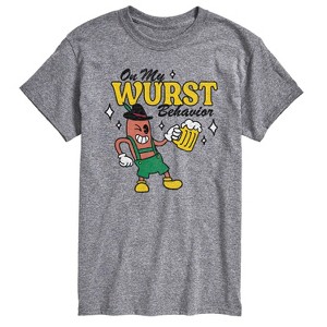 Men's - Instant Message - Wurst Behavior Fall Festival Short Sleeve Graphic T-Shirt - 1 of 4