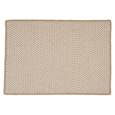 Colonial Mills Houndstooth Doormats - Sand 45" x 70"
