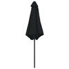 vidaXL Outdoor Parasol with Aluminum Pole 106.3 in.x96.9 in. Black - 4 of 4