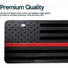 Zone Tech Tactical USA Flag License Auto Car Tag Plate - Embossed Monochrome Novelty Great American Pledge of Allegiance - 2 of 4
