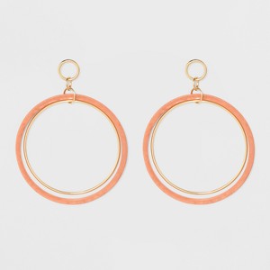 Large Circle Earrings - A New Day Orange/Gold, Women