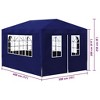vidaXL Party Tent 10'x13' Blue - 4 of 4