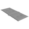vidaXL Highback Outdoor Garden Chair Cushions, 4pcs Set, Gray, 47.2"x19.7"x1.2", Includes 11.8" Rope Length - 4 of 4