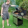 Captiva Designs E02GR001 Stainless Steel 4-Burner Propane Gas Grill with Side Burner and Side Tables: Outdoor BBQ, Porcelain Grates, 42,000 BTUs - 2 of 4