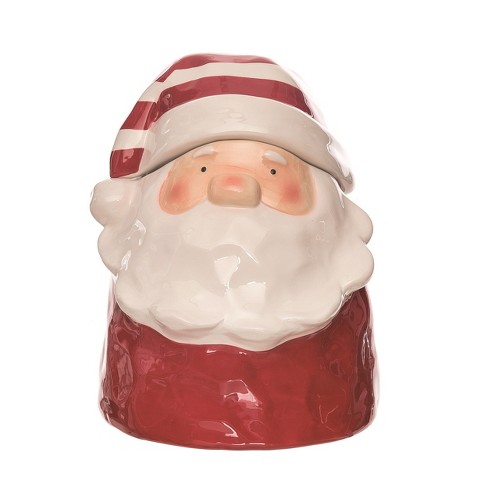 Happy Holidays Santa Claus air tight ceramic cookie jar (item #1160788)