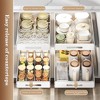 Pull Out Cabinet Organizer,Slide Out Drawer Cabinet Organizer,Carbon Steel Roll Out Shelf Storage, Adhesive Storage Shelves For Kitchen Drawer - 3 of 4