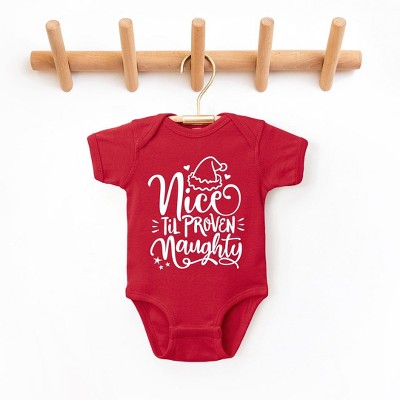 The Juniper Shop Nice Til Proven Naughty Baby Bodysuit