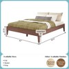Now Furniture Queen Bed Frame, Wooden Platform Bed - 2 of 4