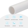 Unique Bargains PVC Water Plumb DIY Crafts High Impact Rigid Round Pipes 8" Length - 3 of 4
