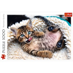 Trefl Cheerful Kitten Jigsaw Puzzle - 1000pc - 1 of 3