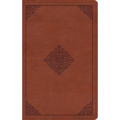 ESV Thinline Bible (Trutone, Terracotta, Ornament Design) - (Leather Bound)