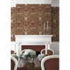NextWall Red Clay and Lichen Acanthus Floral Peel and Stick Wallpaper - 3 of 4