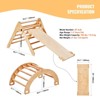 5-in-1 Montessori Indoor Climbing Set for Toddlers, Triangle Climber, Arch, and Ramp, Foldable Wooden Play Gym for Ages 1–3 - 3 of 4
