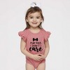 The Juniper Shop Crib Hair Don't Care Baby Flutter Sleeve Bodysuit - 2 of 2