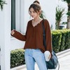Anna-Kaci Women's Contrast Button Detail Knit Sweater - 2 of 4