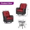 POCASSY 8 Piece Multiple Chairs Seating Group with Cushions and Side Tables - 4 of 4