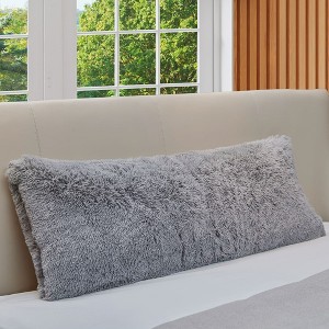 Cheer Collection Long Shaggy Hair Body Pillow (20" x 54") - 1 of 4
