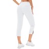 Womens Golf Pants Business Casual Capris Stretch Lightweight Quick Dry Capri Work Yoga Dress Pants with Pocket - 2 of 4