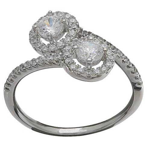 Cubic Zirconia Engagement Ring - Silver : Target