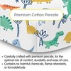 BreathableBaby Cotton Percale Fitted Sheet, For 52" x 28" Crib & Toddler Bed Mattress, AFB Dinos (2-Pack) - 2 of 4