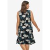 ellos Women's Plus Size Knit Fit And Flare Knit Dress - 3 of 4