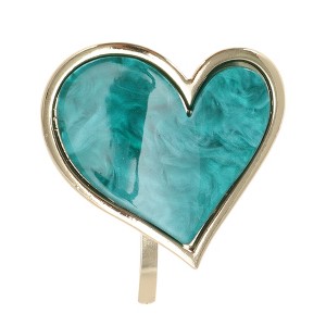 Unique Bargains Women's Heart Design Ponytail Buckle Hair Clip 1 Pc - 1 of 4