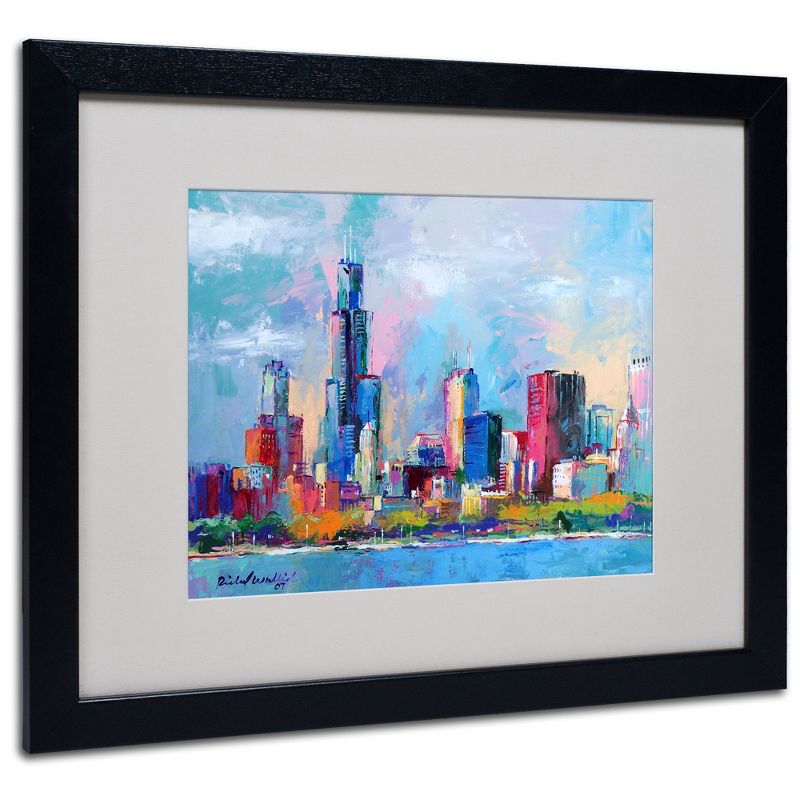 Trademark Fine Art -Richard Wallich 'Chicago 5' Matted Framed Art, 2 of 5