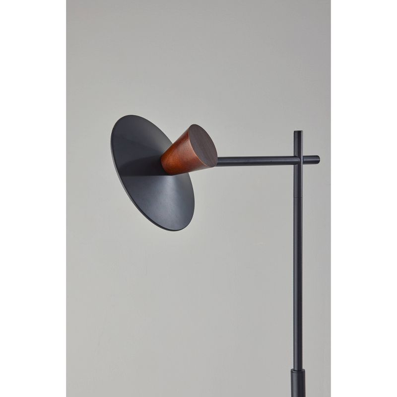 Elmore Floor Lamp with Smart Switch Black (Includes LED Light Bulb) - Adesso, 3 of 7