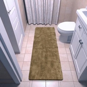 Luxe Weavers 20"x54" Runner Bath Mat with Non Slip Backing, Plush Bathroom Rug - 1 of 4