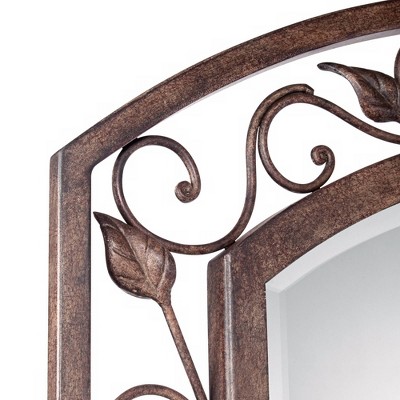 Eden Park French Bronze 40" Rectangular Beveled Wall Mirror