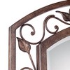 Franklin Iron Works Eden Arch Top Vanity Wall Mirror Rustic Beveled Bronze Metal Openwork Frame 25" Wide for Bathroom Bedroom Living Room Entryway - 3 of 4