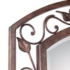 Franklin Iron Works Eden Arch Top Vanity Wall Mirror Rustic Beveled Bronze Metal Openwork Frame 25" Wide for Bathroom Bedroom Living Room Entryway - image 3 of 4